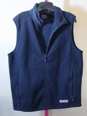 Vineyard Vines Martha's Vineyard - Fleece Vest - Blue Small